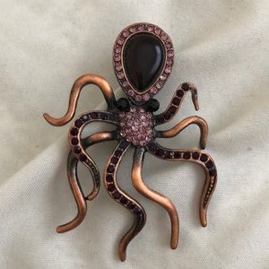 Octopus brooch